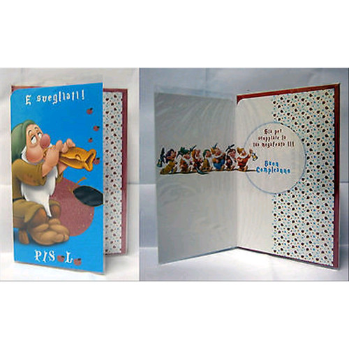 Biglietto auguri disney sette - auguri,