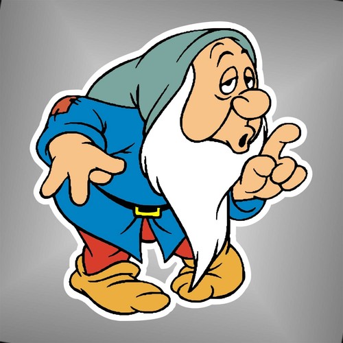 Adesivo cartoon sette - cartoon, nani